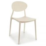 Gift Decor Cadeira de Sala de Jantar Plástico Branca (41 x 81 x 49 cm) - S3605129
