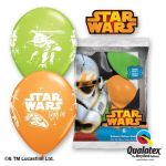 Qualatex Pack 6 Balões 12" Impressos Darth Vader & Yoda - 020019363