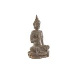 DKD Home Decor Figura Decorativa Cinzento Buda Resina (27,5 x 20 x 51,5 cm) - S3037804
