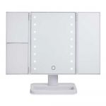 Berilo Espelho de Aumento com led 1x 2x 3x Branco (34,7 x 11,5 x 29 cm) - S3609937