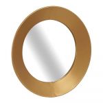 Gift Decor Espelho de Parede Cristal Dourado Metal (7,5 x 60 x 60 cm) - S3609821