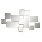 DKD Home Decor Espelho de Parede Dourado Metal (97,5 x 2,5 x 56 cm) - S3029677