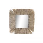 DKD Home Decor Espelho de Parede Cristal Natural Jute (55 x 3 x 55 cm) - S3029637