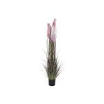 DKD Home Decor Planta Decorativa Cor de Rosa Tecido Aço Plástico Pvc (40 x 40 x 180 cm) - S3030495