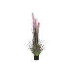 DKD Home Decor Planta Decorativa Cor de Rosa Tecido Aço Plástico Pvc (30 x 30 x 150 cm) - S3030489