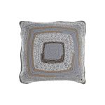 DKD Home Decor Almofada Natural Cinzento Poliéster Algodão Jute (40 x 10 x 40 cm) - S3038074