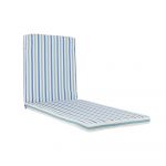 DKD Home Decor Almofada Redes Riscas Branco Azul Celeste (190 x 60 x 5 cm) - S3038029