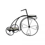 DKD Home Decor Plantador Bicicleta Cerâmica Mosaico Preto Forja (70 X 28 X 57 cm) - S3032950