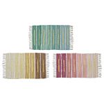 Tapete DKD Home Decor de Banho Algodão Multicolor (80 x 50 x 0,75 cm) (3 Unidades) - S3038231