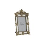 DKD Home Decor Moldura de Fotos Espelho Champanhe Cristal Resina Shabby Chic (16 x 2 x 25 cm) - S3034804
