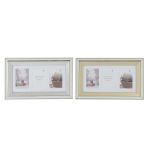 DKD Home Decor Moldura de Fotos Prateado Dourado Tradicional (47 x 2 x 29 cm) (2 Unidades) - S3034765