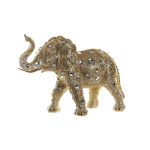 DKD Home Decor Figura Decorativa Elefante Resina Moderno (36 x 14 x 26,5 cm) - S3030206