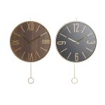DKD Home Decor Relógio de Parede Preto Mdf Ferro (40 x 4 x 40 cm) - S3037727