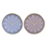 DKD Home Decor Relógio de Parede Azul Alumínio Grená (30 x 4 x 30 cm) - S3037726