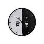 DKD Home Decor Relógio de Parede Preto Metal Branco (60 x 4 x 60 cm) - S3037665
