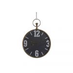 DKD Home Decor Relógio de Parede Cristal Preto Dourado Ferro (60 x 6.5 x 80 cm) - S3026684