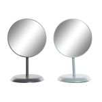 DKD Home Decor Espelho de Parede Metal Cinzento Escuro Cinzento Claro 2 Unidades (17 x 17 x 27,7 cm) - S3036611