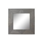 DKD Home Decor Espelho de Parede Espelho Cinzento Madeira de Mangueira (121 x 4 x 121 cm) - S3033630