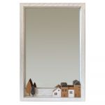 DKD Home Decor Espelho de Parede Madeira Branco Casas (36 x 4 x 60 cm) - S3032095