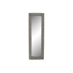 DKD Home Decor Espelho de Parede Espelho Cinzento Vime Cottage (43 x 4 x 133 cm) (43 x 4 x 132 cm) - S3029740