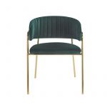 Cadeira Moniel Golden Veludo Verde
