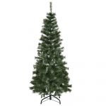Homcom Árvore de Natal Artificial 150cm Ignífugo com 367 Ramos Folhas de Pvc Abertura Automática Base Dobrável e Suporte Metálico Verde