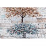 DKD Home Decor Pintura Árvore (150 x 3,5 x 50 cm) (2 Unidades) - S3038939