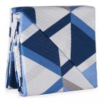 Gift Decor Colcha Reversível Azul Triângulo Branco (240 x 260 cm) - S3610530