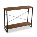 Versa Mesa de Apoio Taline 10330131 Escuro Madeira (30 x 80 x 100 cm) - S3405242