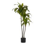 Ibergarden Planta Decorativa Broadleaf Verde Plástico (70 x 120 x 70 cm) - S3611151