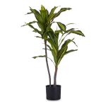 Ibergarden Planta Decorativa Broadleaf Verde Plástico (60 x 90 x 60 cm) - S3611150