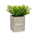 Ibergarden Planta Decorativa Cinzento Cimento Plástico (8 x 20 x 8 cm) - S3610265