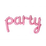 Partydeco Balão Foil Party Script Rosa - 530771864