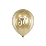 Partydeco Balões Látex 50 Anos Glossy Gold - 530168411