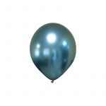 Xiz Party Supplies Saco de 25 Balões Cromados 13 cm Azul Light - 011004102