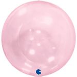 Grabo Balão 15" 4d Globo Clear Rosa sem Válvula - 465741093