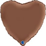 Grabo Balão Foil 18" Coração Chocolate Satin - 461800003
