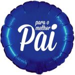 Xiz Party Supplies Balão Foil 18" para o Melhor Pai Azul - 140000048