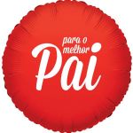 Xiz Party Supplies Balão Foil 18" para o Melhor Pai Vermelho - 140000047