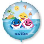 Decorata Party Balão Foil 18" Baby Shark com Peso - 200092977