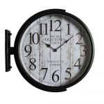 DKD Home Decor Relógio de Parede Cristal Preto Dourado Ferro Loft (1) (45 x 6 x 45 cm) - S3037783