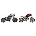 DKD Home Decor Tafelklok Motocicleta Ferro (2 Pcs) (44 x 13.5 x 23 cm) - S3016637
