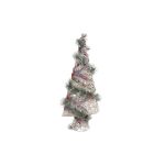 DKD Home Decor Árvore de Natal Natural Vermelho Verde Rotim Nevado (40 x 15 x 60 cm) - S3035376