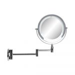DKD Home Decor Espelho de Aumento Com LED Pratead. - GY001S3036574