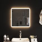 Espelho de Casa de Banho com Luzes LED 50x50 cm - 151758