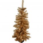 Ambiance Árvore de Natal de Mesa 120 cm Dourado Galvanizado - 439773