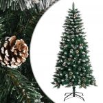 Árvore de Natal Artificial com Suporte 120 cm Pvc Verde - 345173