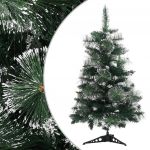 Árvore de Natal Artificial com Suporte 60 cm Pvc Verde e Branco - 340539