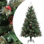 Árvore de Natal com Pinhas 150 cm Pcv e Pe Verde - 340526