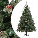 Árvore de Natal com Pinhas 120 cm Pvc e Pe Verde - 340525